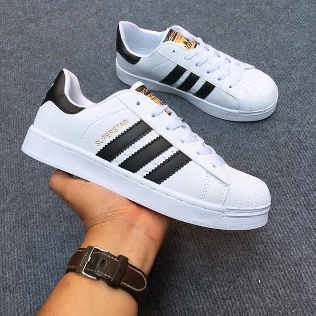 Giày Thể Thao adidas Superstar Trắng Sọc Đen Cao Cấp nam nữ full sz 36-43