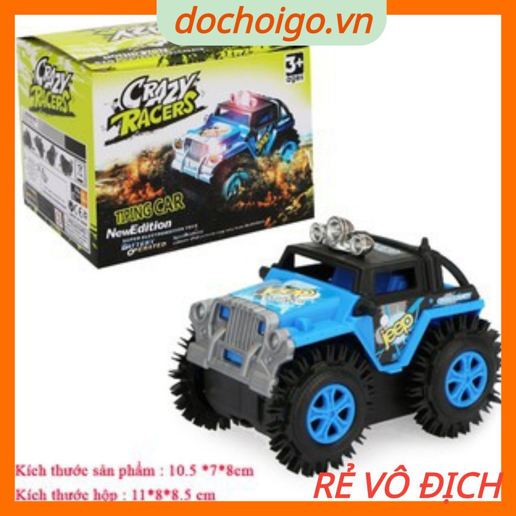 Xe ôtô Jeep đồ chơi chạy pin chất liệu nhựa ABS an toàn cho bé dochoigo.vn