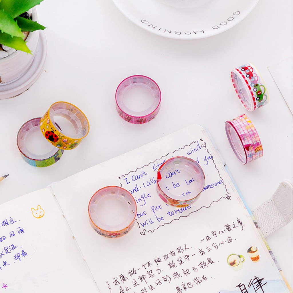 Băng dính sticker nhiều mẫu mã đẹp độc đáo - Băng dính văn phòng phẩm cho bé