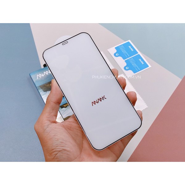 Kính cường lực Full màn Chính hãng Anank iPhone 7 Plus đến 13 pro max, 12, 12 Pro, 12 Pro Max chống vân, chống nhìn trộm