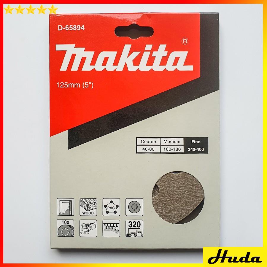 Nhám tròn đế lông 125mm Makita (độ hạt 60-400)