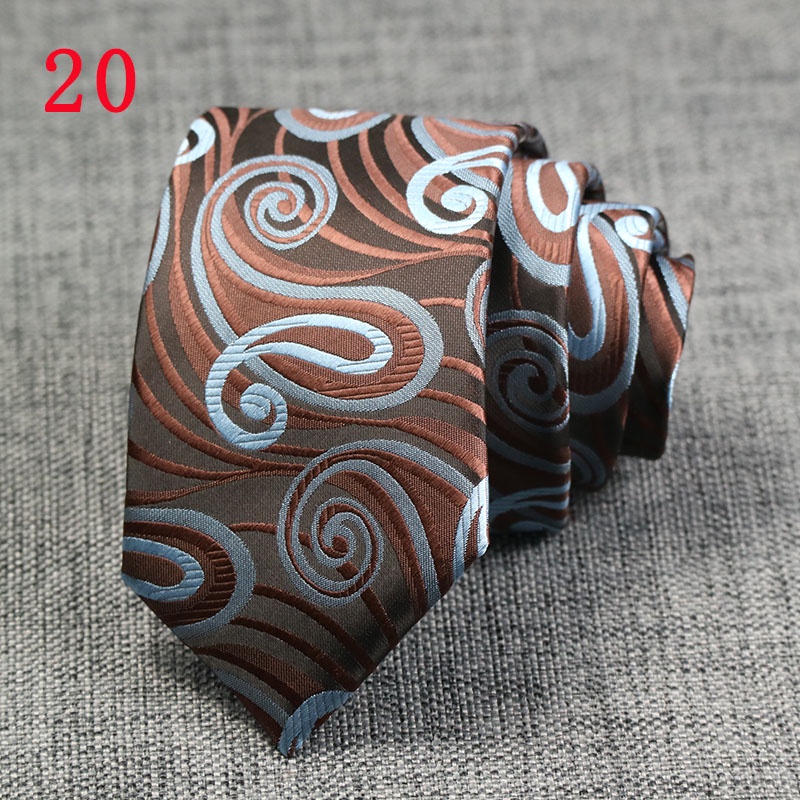 Cà Vạt 7CM Họa Tiết Hoa / Chấm Bi Thời Trang Công Sở Cho Nam