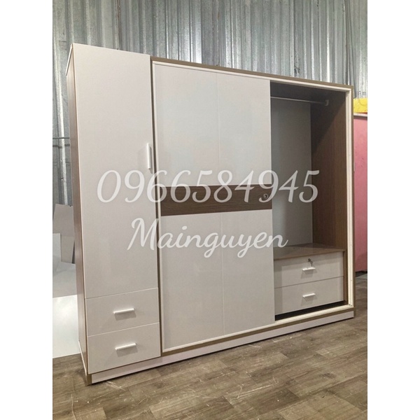 Tủ nhựa đài loan 5 cánh cao 1m8 ngang 2m sâu 45 freeship hcm 15km