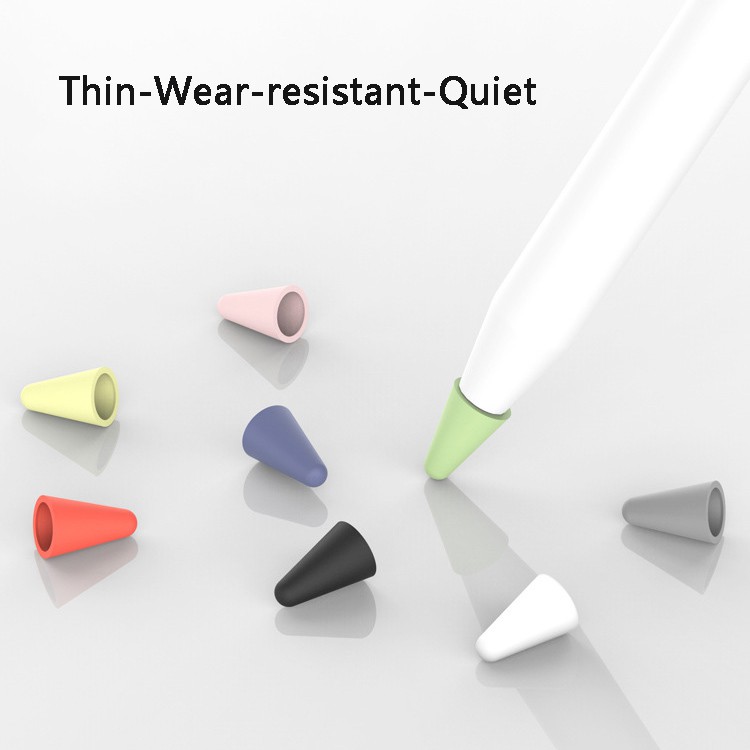 8 Chiếc Nib Đầu Ốp Lưng Tương Thích Cho Apple Pencil Pro 2 1 USB-C Đầu Ốp Lưng Nib Tay iPad 2nd 1st Thế Hệ Silicon Cao Cấp Bảo Vệ