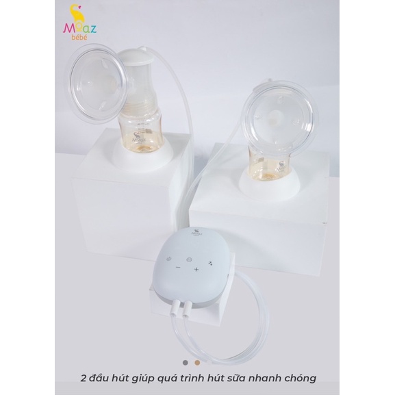 Máy hút sữa Moaz bebe MB029 điện đôi cao cấp Moaz 029