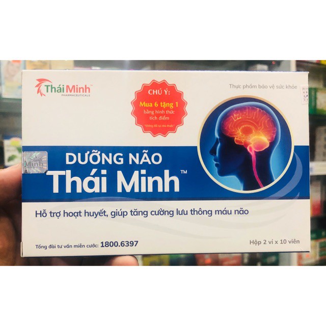 [CHÍNH HÃNG MUA 6 TẶNG 1] Dưỡng Não Thái Minh - Hỗ Trợ Hoạt Huyết ,Giúp Tăng Cường Lưu Thông Máu Não