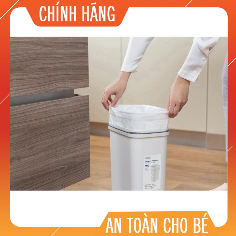 Thùng rác nắp lật Inochi 10L (tiêu chuẩn Nhật Bản)