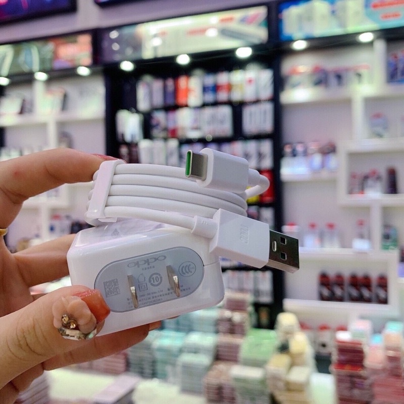 Combo Bộ Cục Củ Sạc Và Dây Cáp Sạc VOOC Oppo 20W Micro Usb/Type C Dây dài 1 mét dùng cho oppo samsung xiaomi vivo