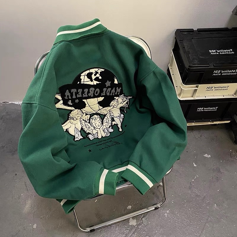 ÁO KHOÁC BÓNG CHÀY UNISEX HÌNH THÊU