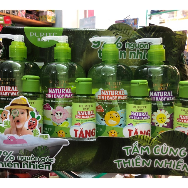 Sữa tắm purite Baby natural 2in1