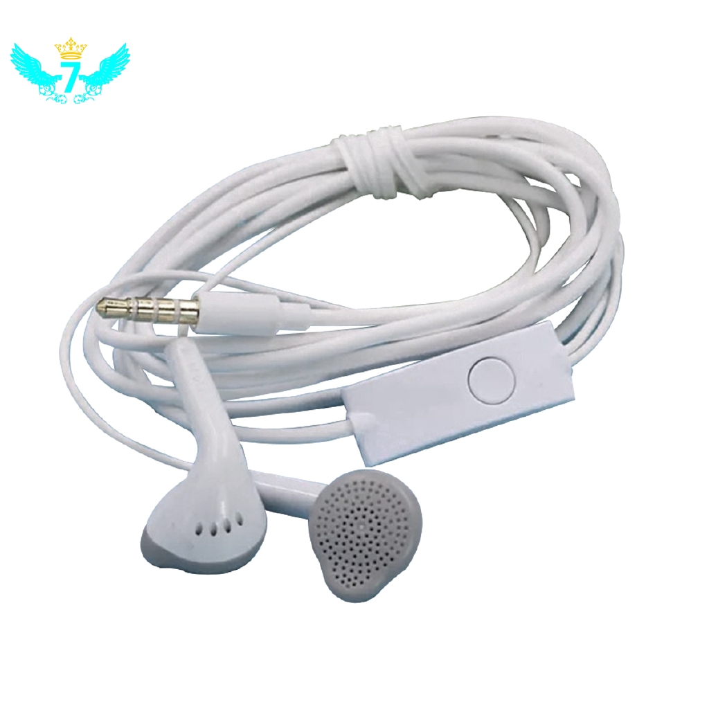 Tai nghe màu trắng kiểu cổ điển có mic cho Samsung