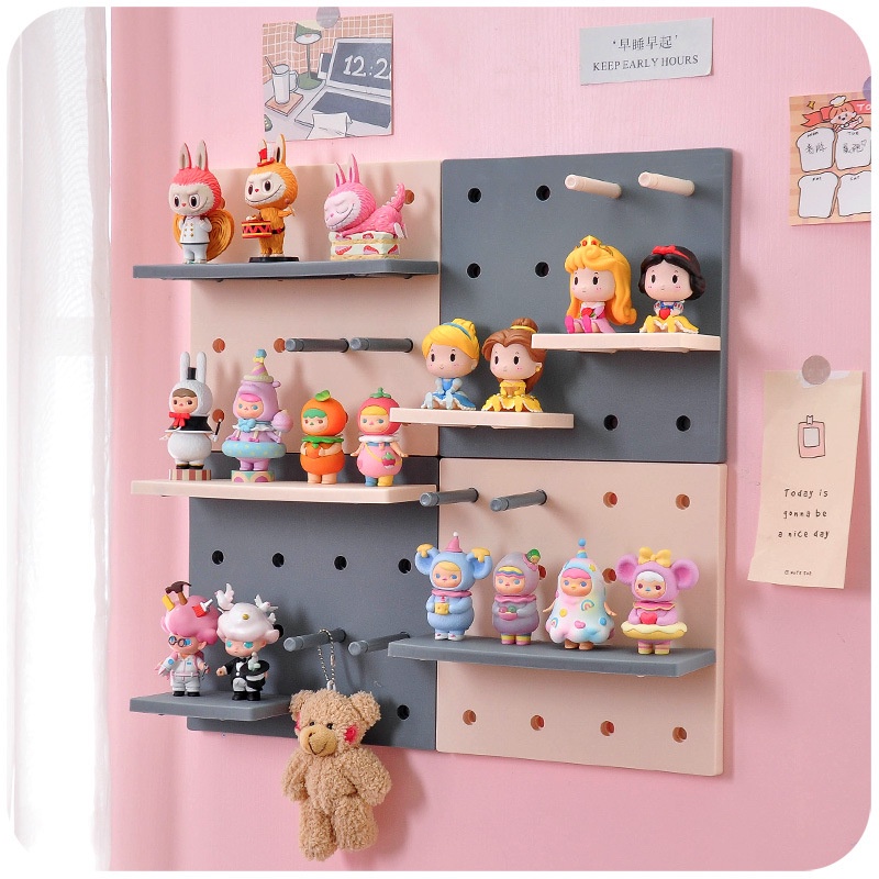 Bảng Pegboard giá treo dụng cụ và trang trí tường bằng nhựa gọn gàng và thẩm mỹ