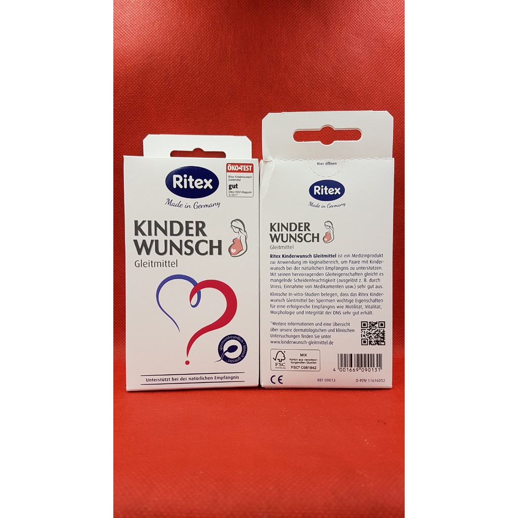 Ritex Kinderwunsch Đức hỗ trợ thụ thai