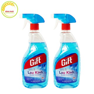 Combo 2 Chai Nước Lau kính Gift Sắc Biển Tươi Mát 580ml
