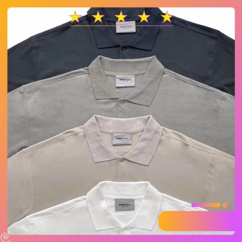 ⚡️ - Áo polo FOG ESSENTIALS ss20 Black full tag túi, áo polo fear of god lỗi 1 đổi 1