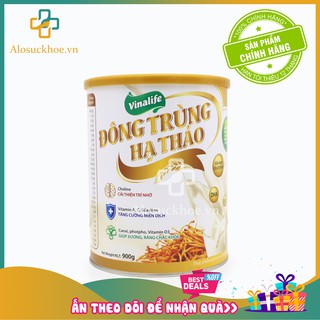 [CHÍNH HÃNG] Sữa Đông Trùng Hạ Thảo Vinalife- Bồi bổ cơ thể, chắc khỏe xương, tăng cường miễn dịch và trí nhớ (hộp 900g)