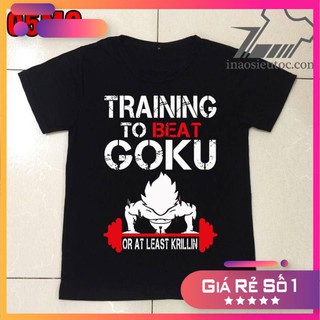 ÁO GOKU🔥SIÊU SALE🔥 🔥HOT🔥 ⚡ Áo thun Unise Goku ⚡áo Training to beat Goku đẹp giá siêu rẻ