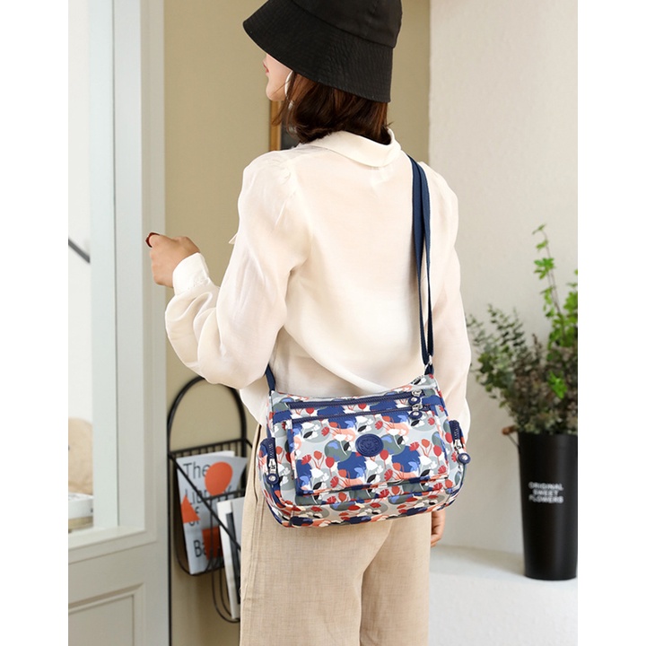 Túi đeo chéo nữ vải dù chống thấm nước, chống xước cao cấp size 26 cm TUI-25