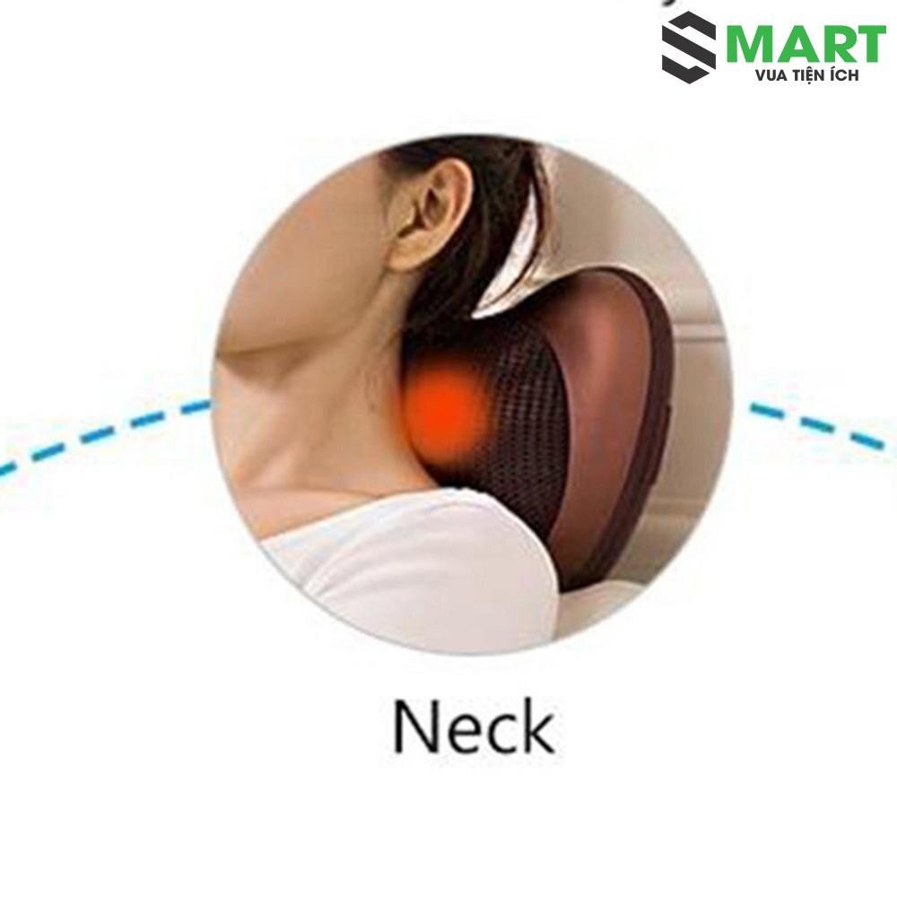 Gối Massage Hồng Ngoại 8 Bi Nâu Magic Pillow Nhật Bản Lựa Chọn Cho Sức Khỏe Của Bạn Gia Dụng Thông Minh S-mart