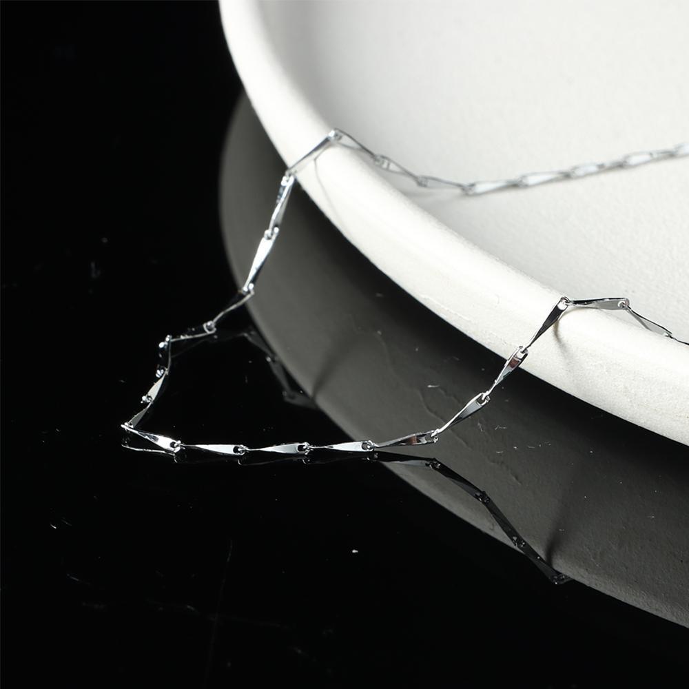 LEILY Vòng cổ Dạng Xích 18 inch Thời Trang Đơn Giản Cho Nam Và Nữ