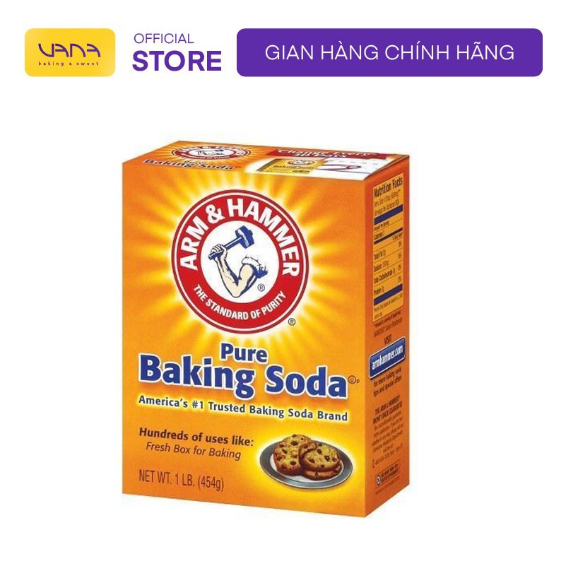 Bột làm bánh Baking soda búa 454g - Bột muối nở nhập khẩu chính hãng