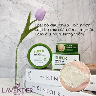 Mặt nạ đất sét trà xanh some by mi super matcha pore clean clay mask