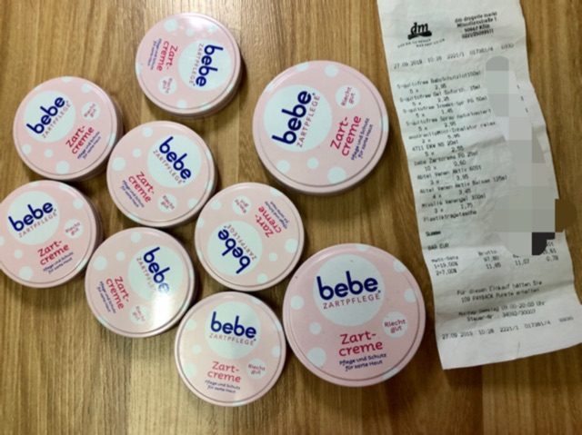 Kem dưỡng da chống nẻ Bebe Zartcreme cho bé 50ml