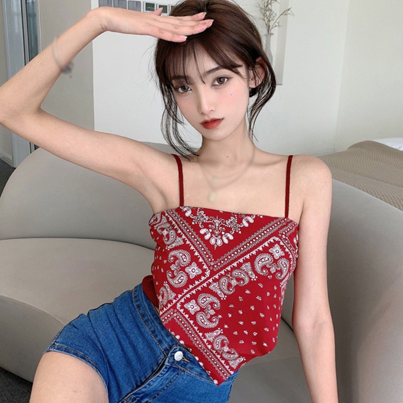 Áo yếm croptop giả 2 mảnh hở lưng rốn không đều thời trang Hàn Quốc | WebRaoVat - webraovat.net.vn