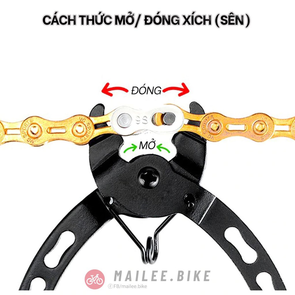 Kìm/ Kềm Tháo Gỡ Đóng Mở Mắt Xích Xe Đạp Loại Mini Nhanh Chóng Tiện Lợi Nhỏ Gọn