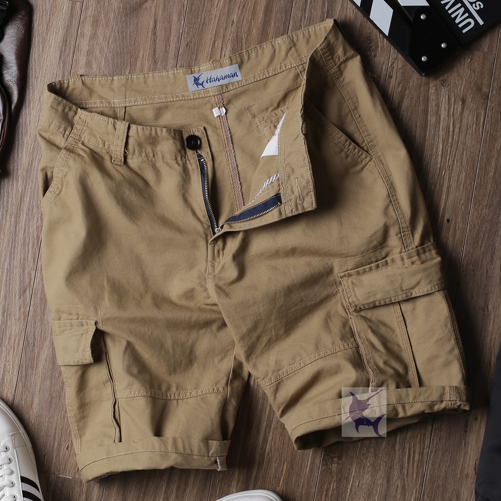 Quần short kaki nam túi hộp thời trang cao cấp pious KKTH404