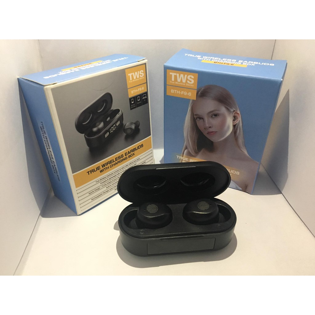 Tai nghe Bluetooth F9 (F9-8LED) màn hình kỹ thuật số cảm ứng không dây 5.0 B5 TWS Tai nghe Bluetooth