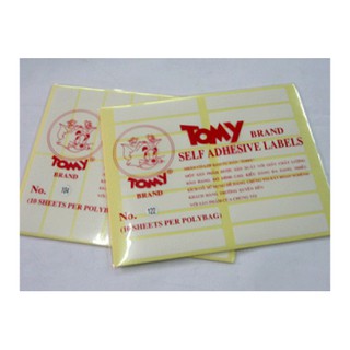 Nhãn Tomy A5 size No. 111 - No.124