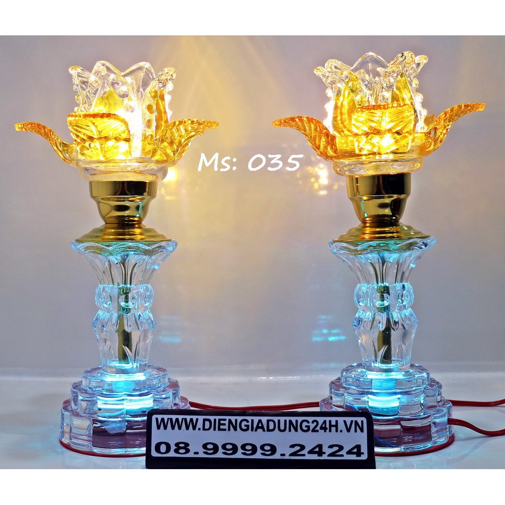ĐÈN THỜ PHA LÊ CAO CẤP 035  1 CẶP