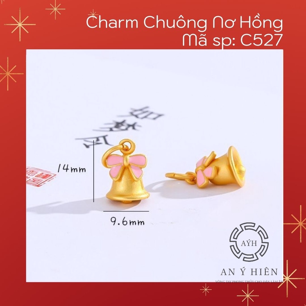 Charm Chuông nơ hồng #C527 ( An Ý Hiên)