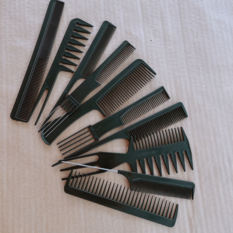 Sét Lược Tạo Kiểu Tóc Bộ 10 Chiếc Các Loại [Chính Hãng]