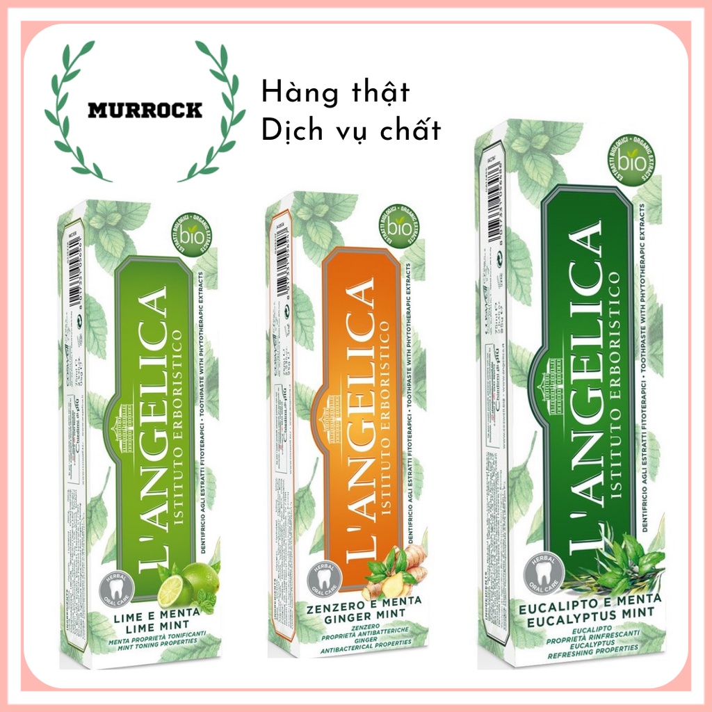 L Angelica - Kem đánh răng LAngelica thảo dược bạc hà 75ml