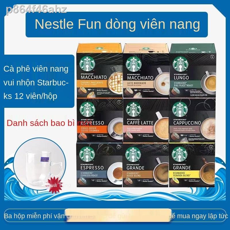 ♣✌Starbucks Tương thích với Nestle DOLCE GUSTO Capsule Coffee Latte Cappuccino Kiểu Mỹ Ý
