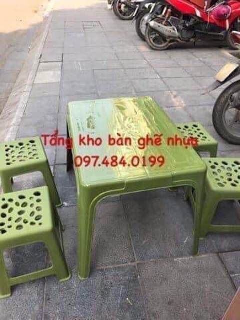 COMBO 5 GHẾ NHỰA Trà Chanh, Trà sữa, Cafe Vỉa Hè Gía Rẻ