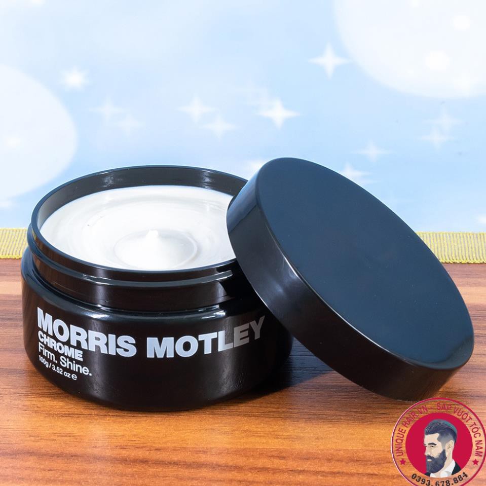 [CHÍNH HÃNG STORE HÀ NỘI] Sáp Vuốt Tóc MORRIS MOTLEY CHROME + Xịt dưỡng tóc REUZEL Tặng lược | RẺ VÔ ĐỊCH