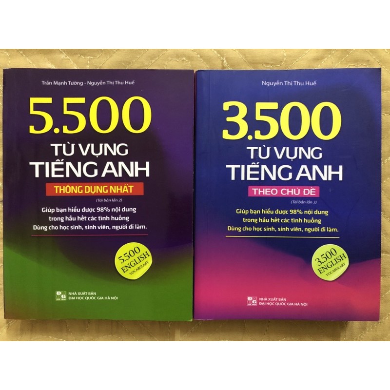 Sách - 5500 từ vựng tiếng anh thông dụng nhất - 3500 từ vựng tiếng anh theo chủ đề ( bản màu)