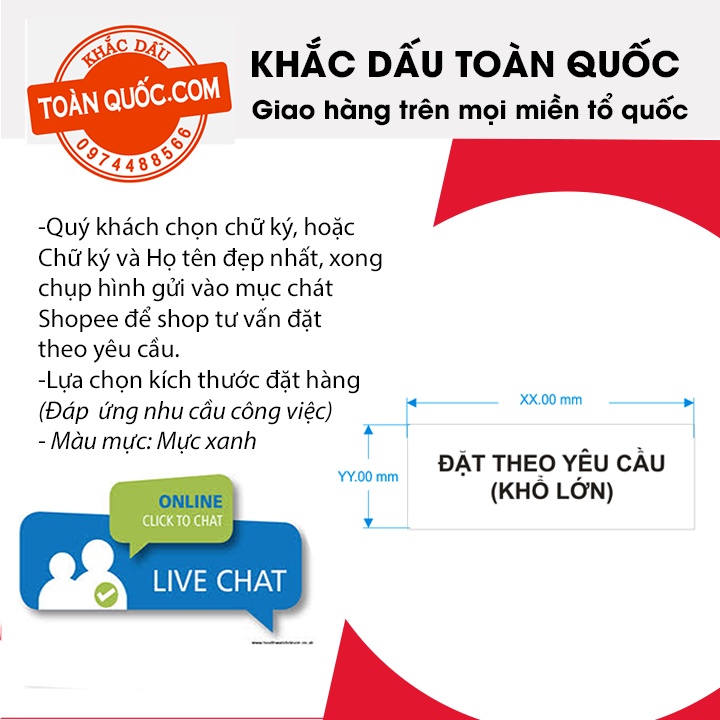 Khắc dấu chữ ký theo yêu cầu