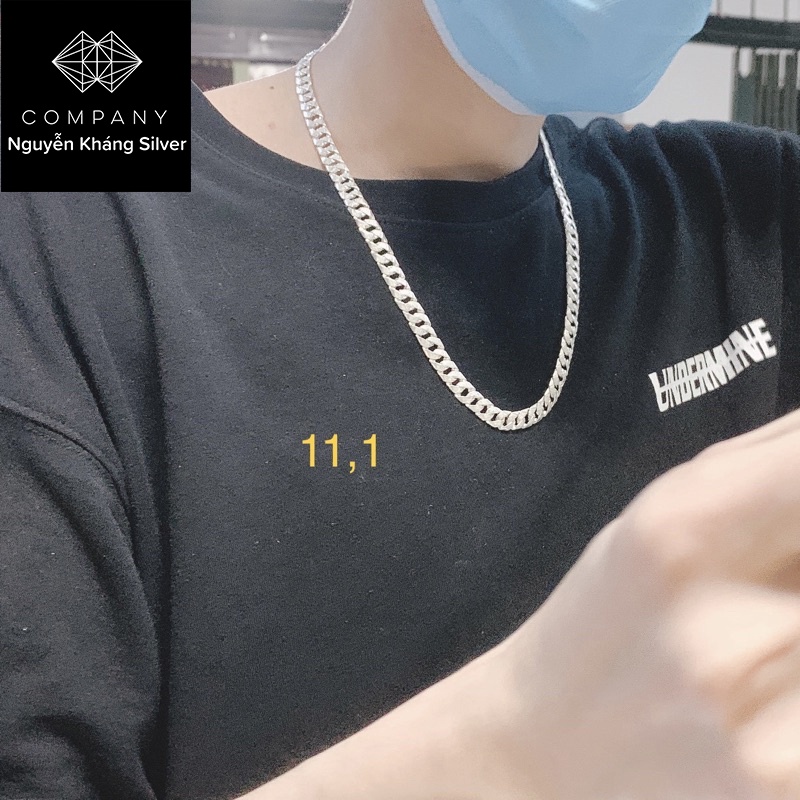 VÒNG CỔ NAM BẠC TA DÁNG MẮT XÍCH ĐƠN GIẢN