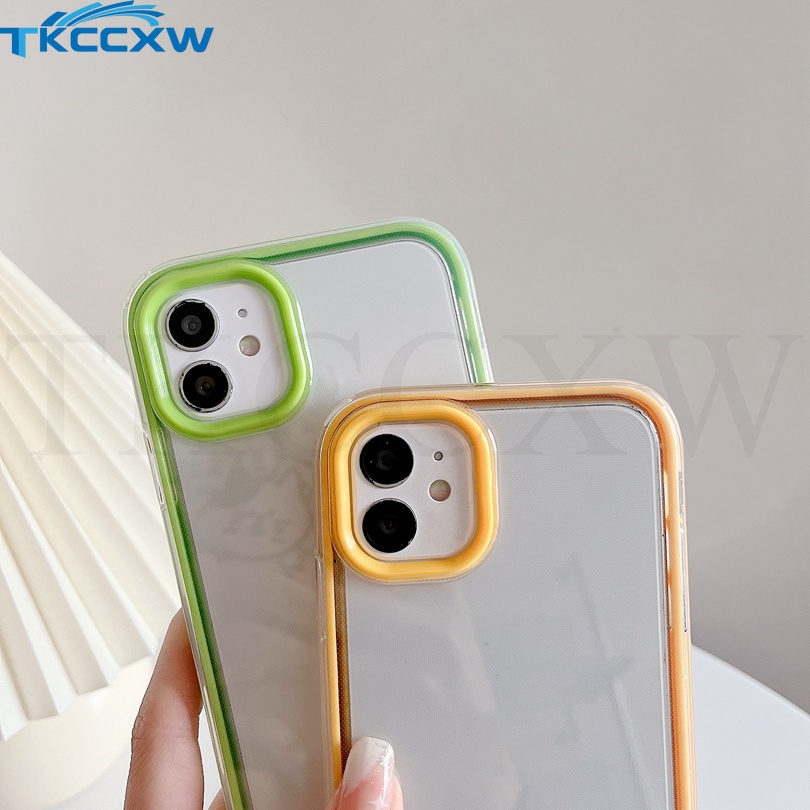 Ốp Điện Thoại Trong Suốt Chống Sốc Màu Kẹo 3 Trong 1 Cho Samsung Galaxy Note 20 Ultra S20 FE J2 J7 Prime Grand Prime G530 M12
