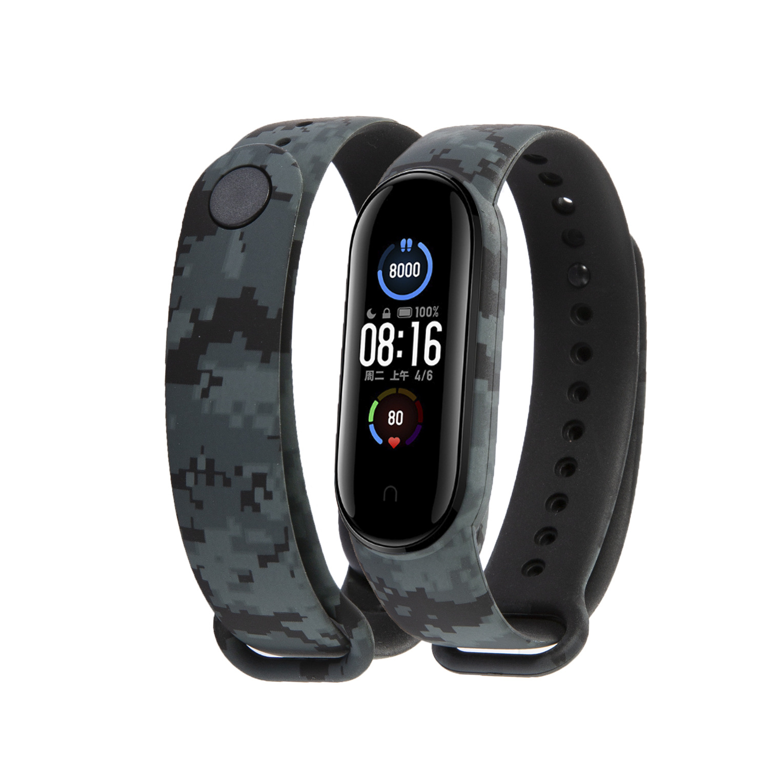 Dây Đeo Silicon Cho Đồng Hồ Thông Minh Xiaomi Mi Band 5 Mi Band 3 / 4