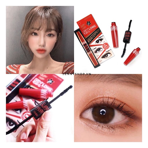 [Chuẩn Thái]Mascara Nongchat/Maybelline Hyper Curl/Sivanna Colors 5x/Two-Step 6x chuốt mi dài dày cong không lem