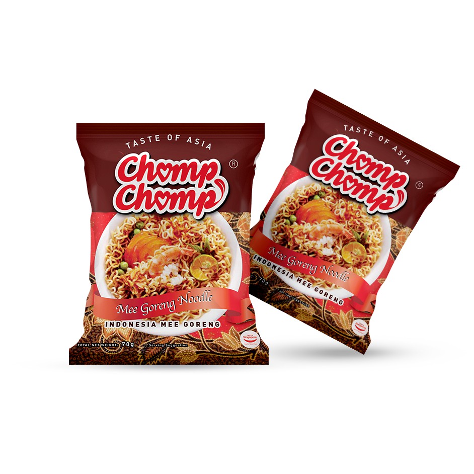 Chomp Chomp - Mì xào khô kiểu Indonesia, gói 70 gram, sản xuất và nhập khẩu từ Malaysia