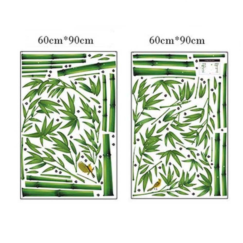 ELEGANT Đề Can PVC Hình Cây Tre Dán Kính Cửa Sổ Phòng Ngủ Trang Trí Nhà Cửa DIY