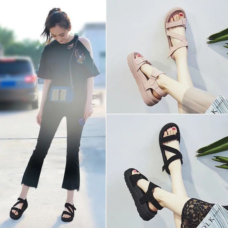 Dép Xăng đan Sandal nữ DPHINE trademark cao cấp DA THẬT mẫu mới nhất