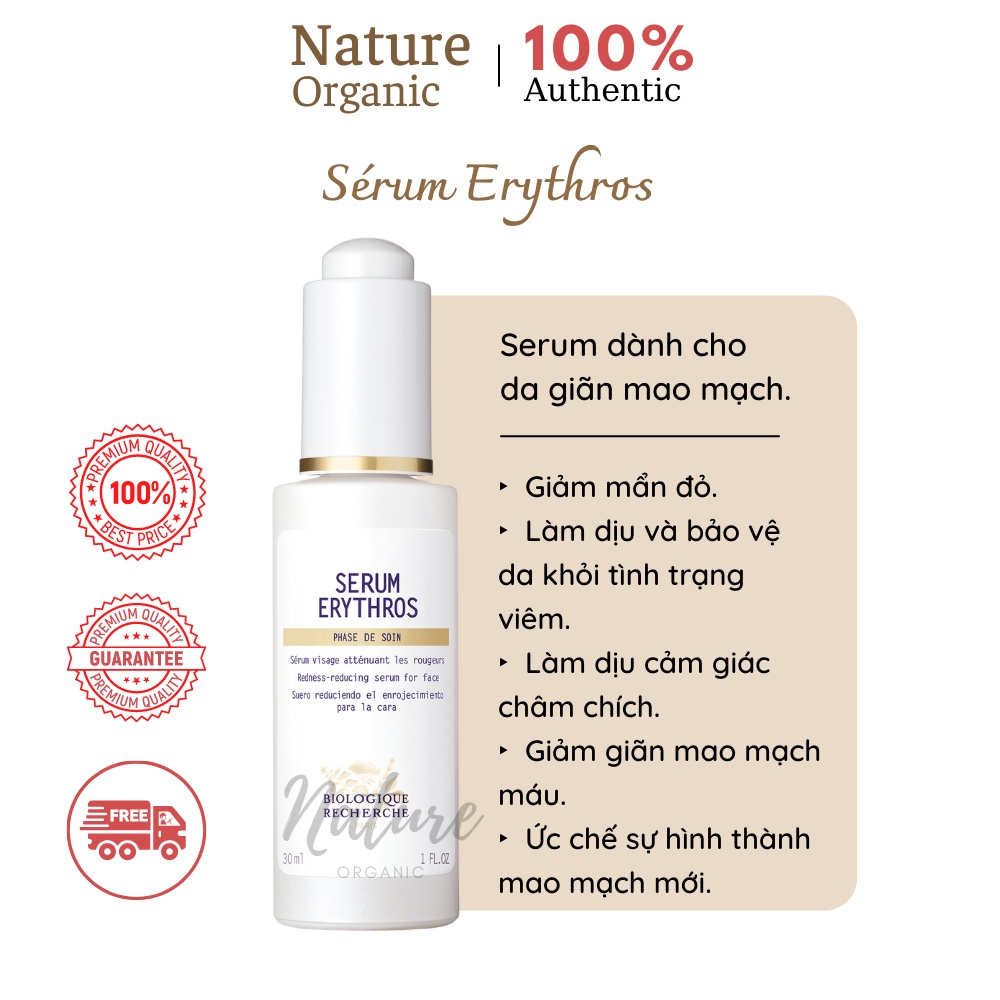 Serum Erythros 30ml tinh chất giảm giãn tĩnh mạch và chứng da đỏ - K29_30