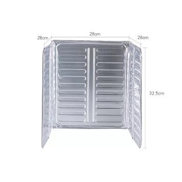 Khung Nhôm Chống Bắn Dầu Mỡ, Tấm Chắn Bếp Ga Ngăn Chiên Rán Dễ Dàng Vệ Sinh Nhà Bếp